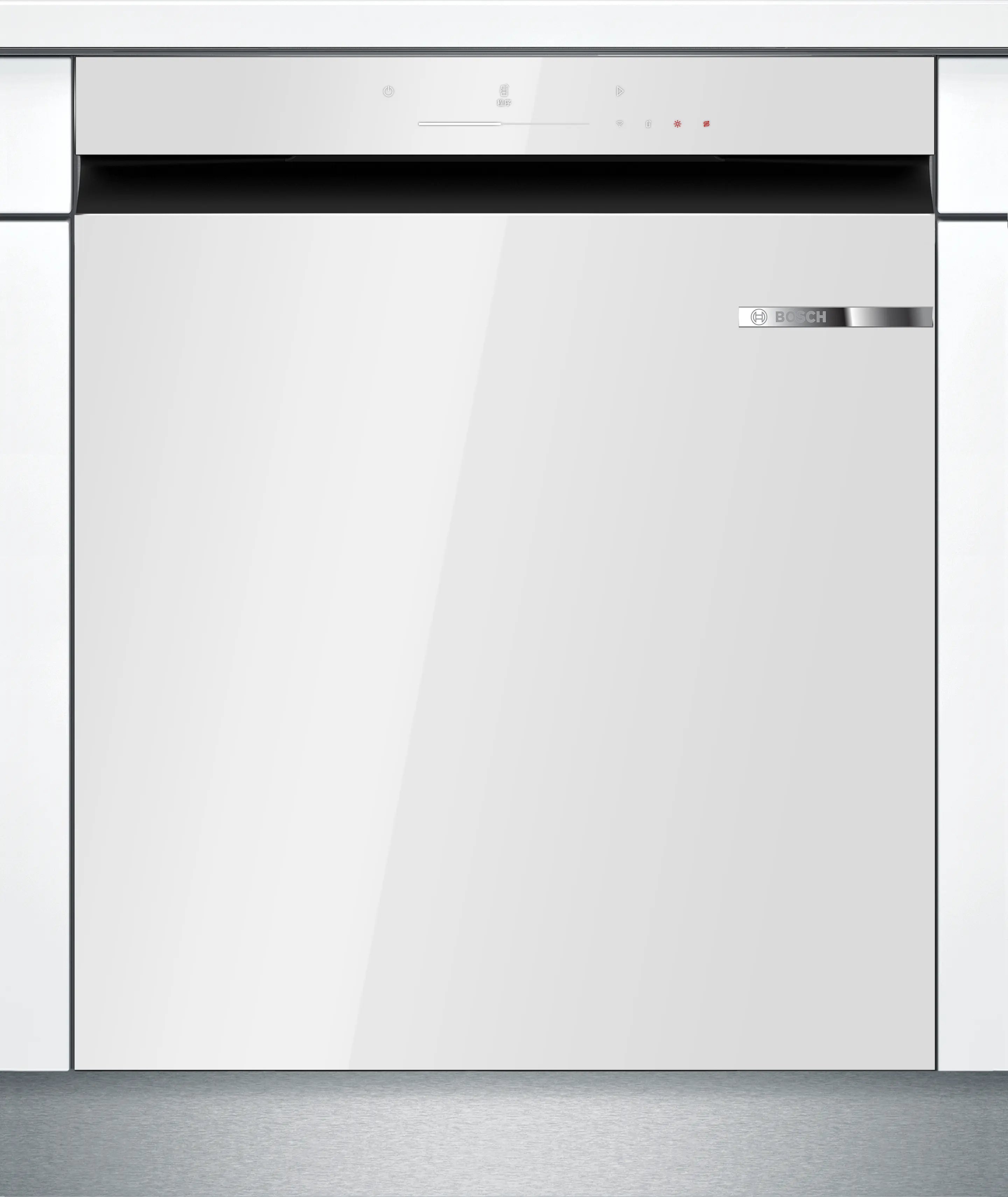 BOSCH 4系列 15人份美型玻璃 嵌入式洗碗機 60 cm 白色 SJU4EKW00W