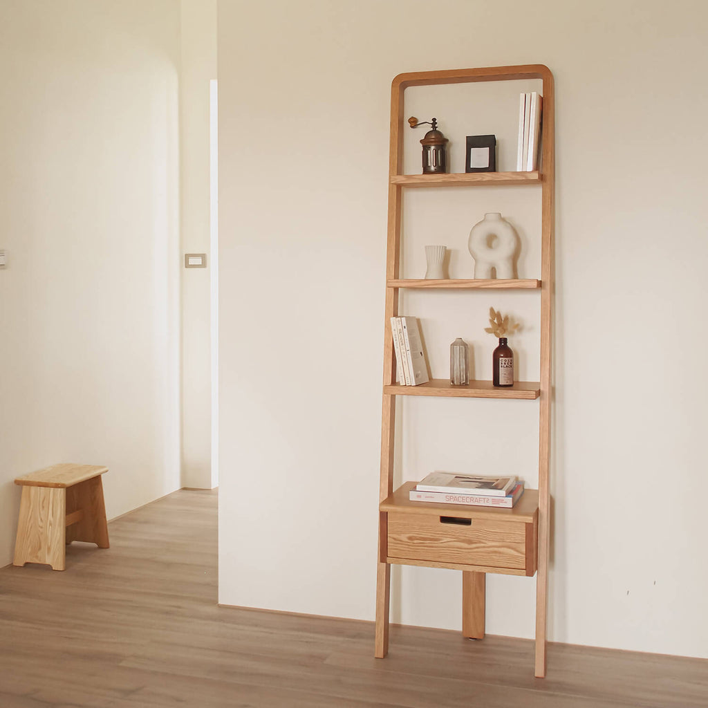 森手木工┃微風四層單抽梯架