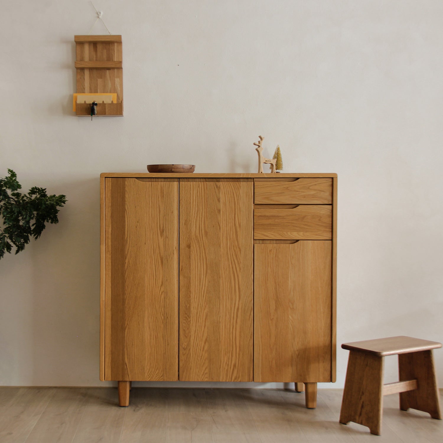 森手木工┃微森林三門鞋櫃