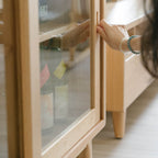 森手木工┃微風雙滑門半高櫃