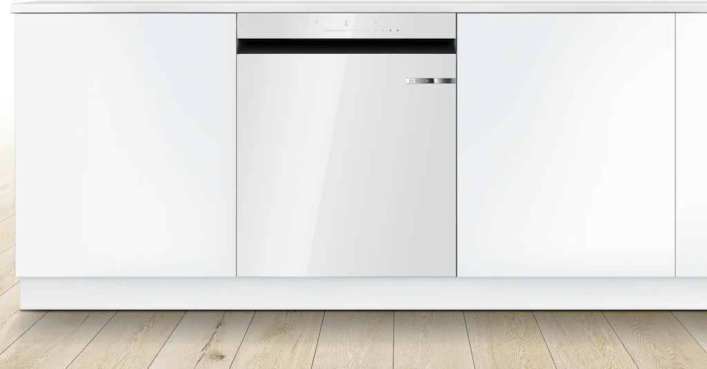 BOSCH 4系列 15人份美型玻璃 嵌入式洗碗機 60 cm 白色 SJU4EKW00W