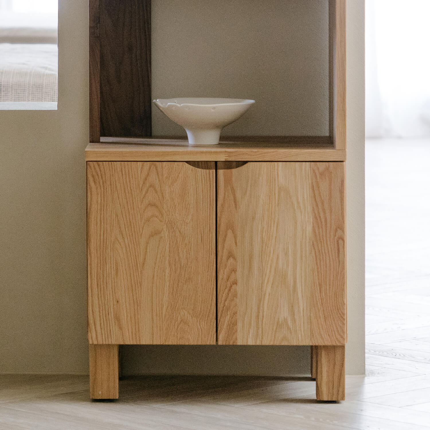 森手木工┃巧弓三層雙門櫃