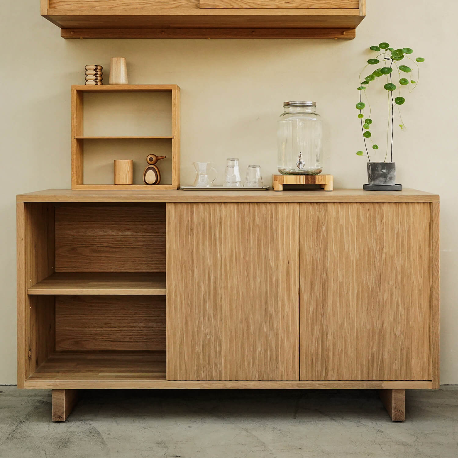 森手木工┃田野滑門半高櫃