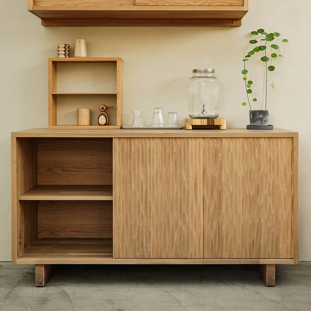 森手木工┃田野滑門半高櫃