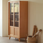 森手木工┃微風滑門玻璃高櫃