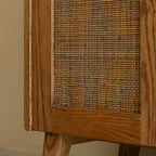 森手木工┃藤編雙門雙抽鞋櫃