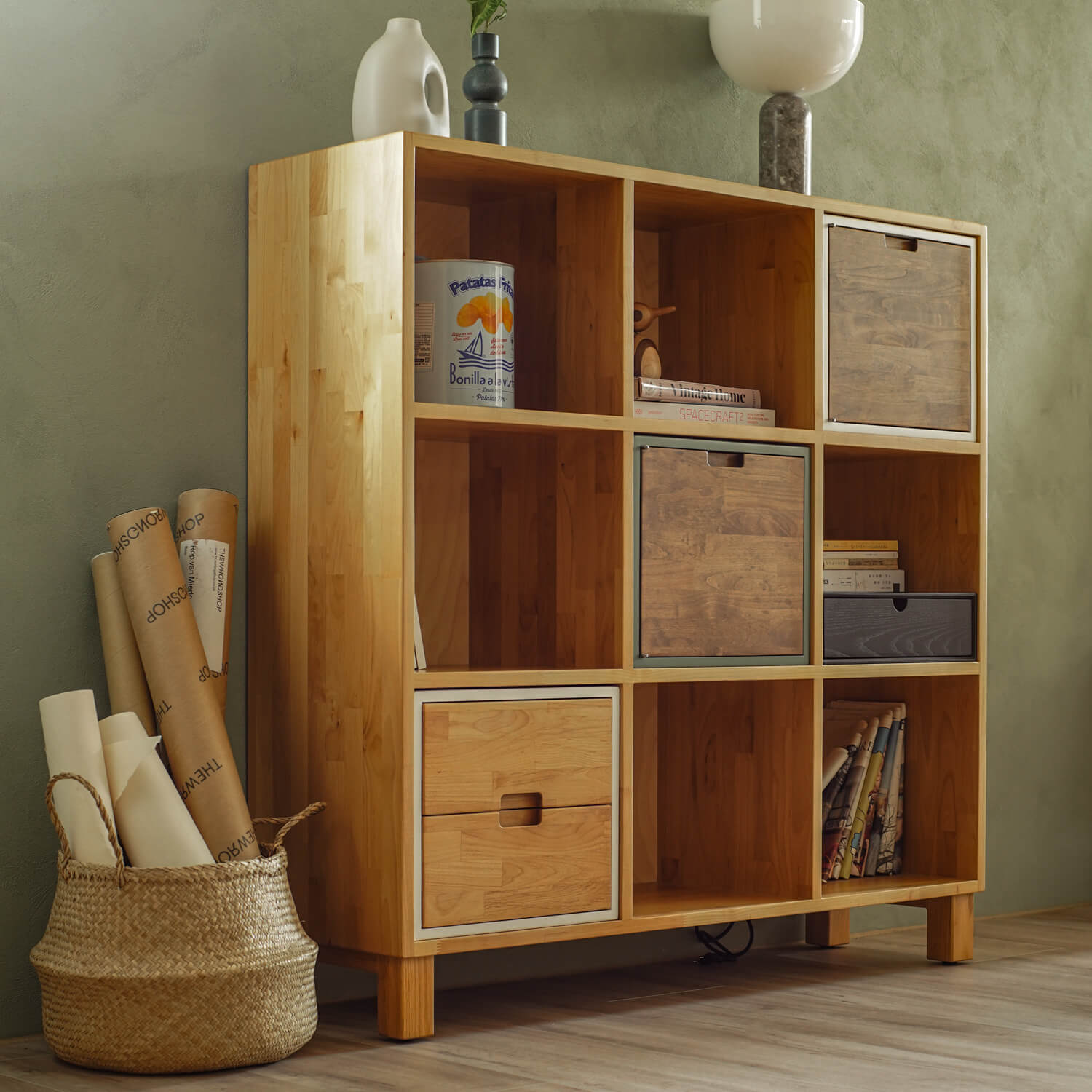 森手木工┃日出九格櫃