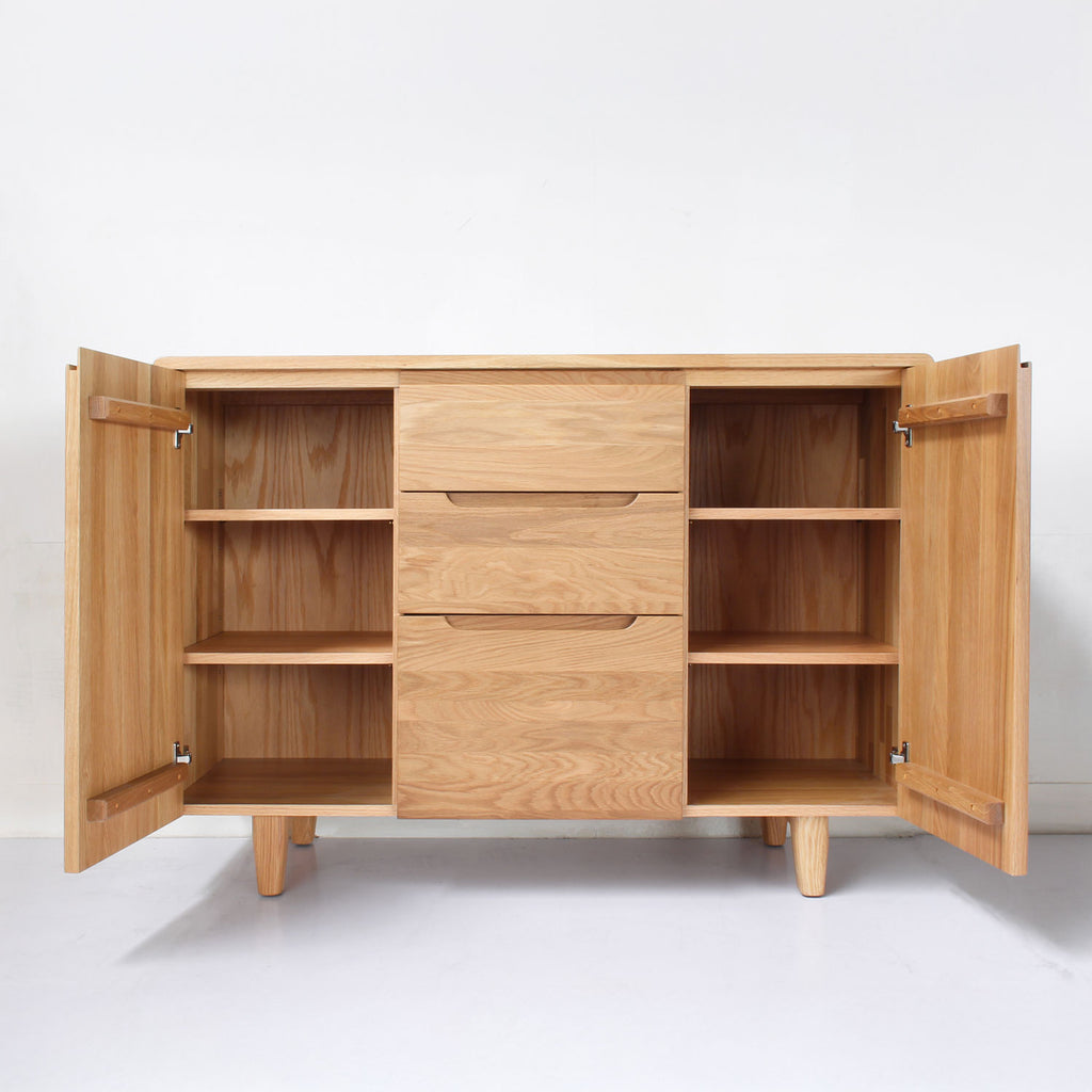 森手木工┃微森林三抽雙門半高櫃