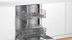 BOSCH 4系列 15人份美型玻璃 嵌入式洗碗機 60 cm 白色 SJU4EKW00W