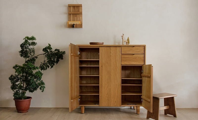 森手木工┃微森林三門鞋櫃