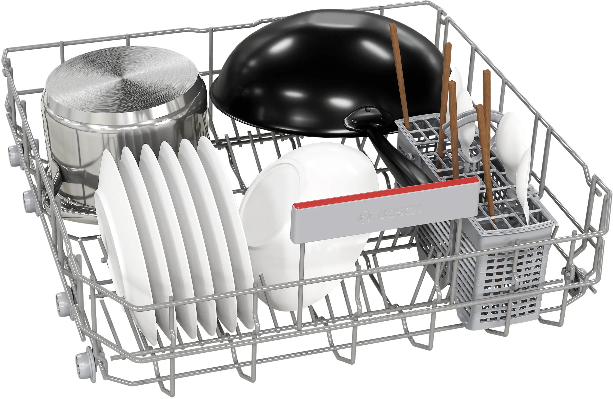 BOSCH 4系列 15人份美型玻璃 嵌入式洗碗機 60 cm 白色 SJU4EKW00W