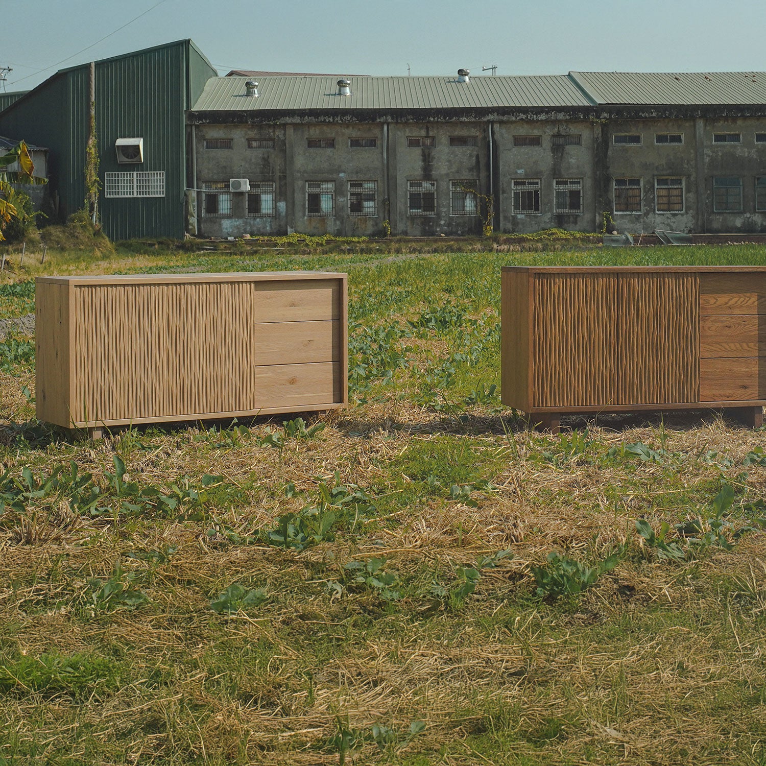 森手木工┃田野滑門半高櫃