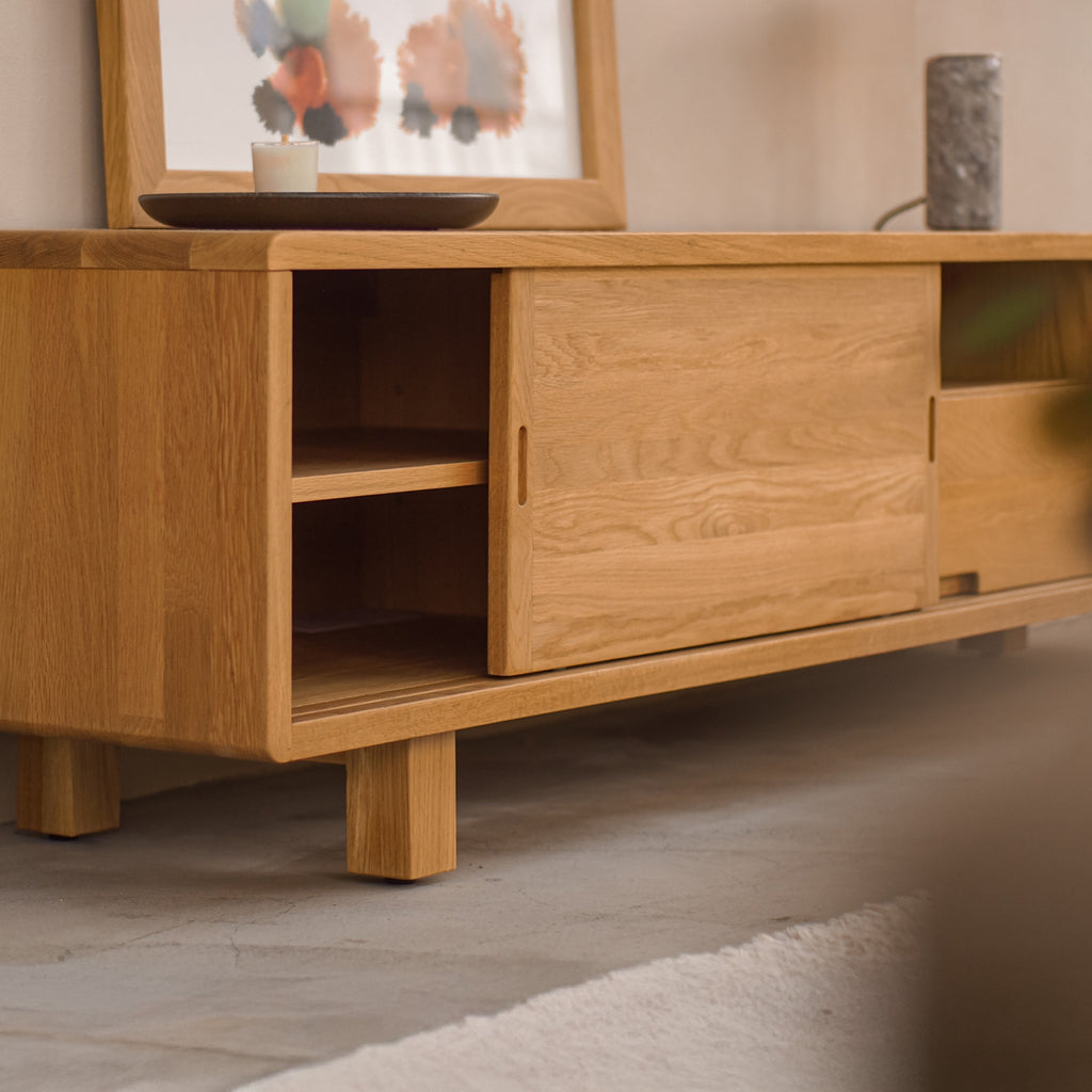 森手木工┃馬可雙滑門電視櫃