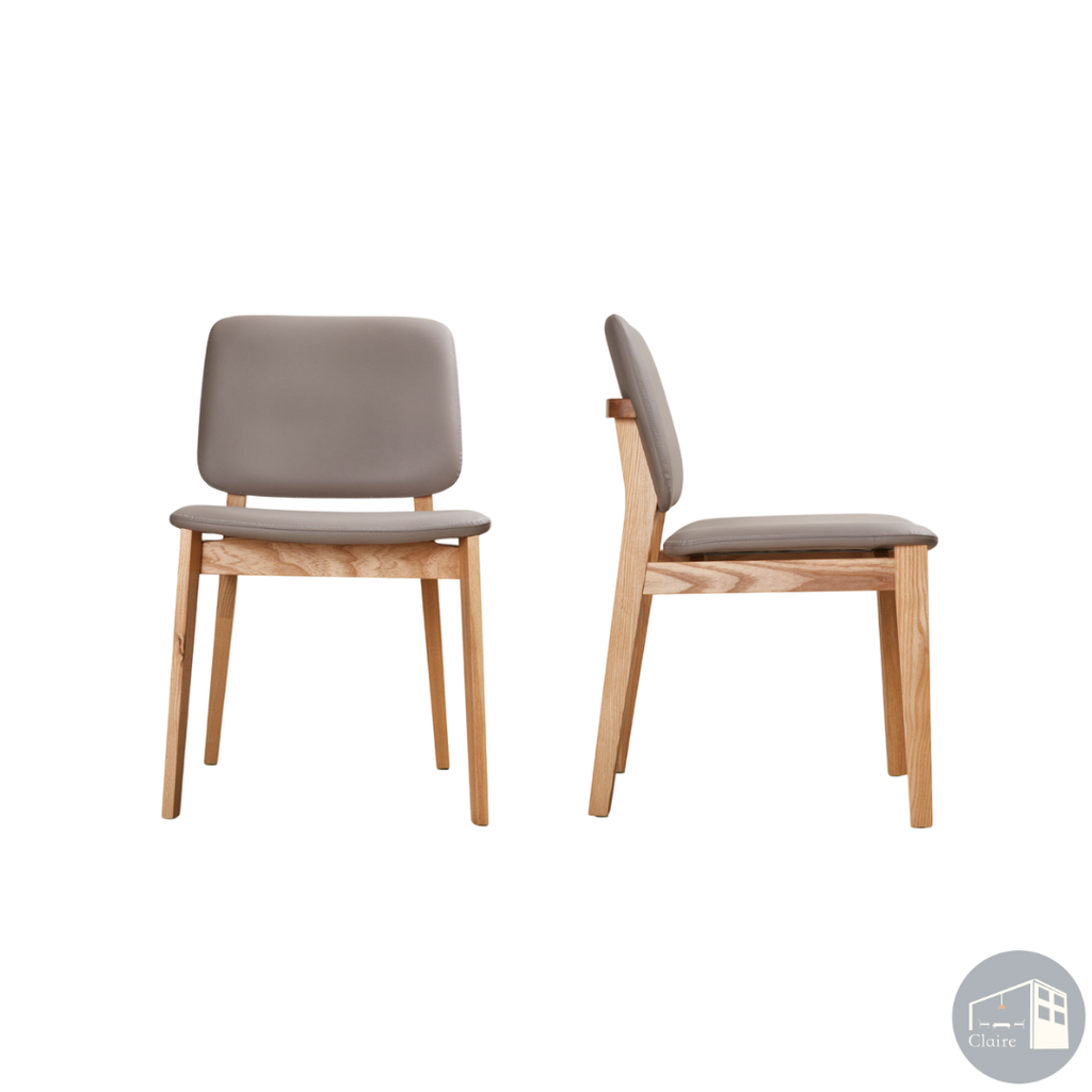 訂製家具｜彩虹椅（藕色）｜圓潤椅背 × 輕巧比例的日常餐椅