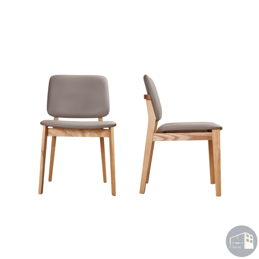 訂製家具｜彩虹椅（藕色）｜圓潤椅背 × 輕巧比例的日常餐椅