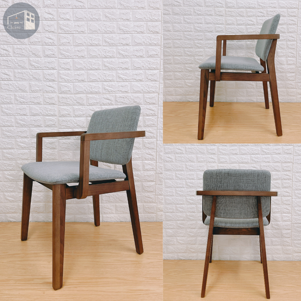 訂製家具｜彩虹扶手椅（質感灰）｜經典圓弧 × 加強舒適支撐