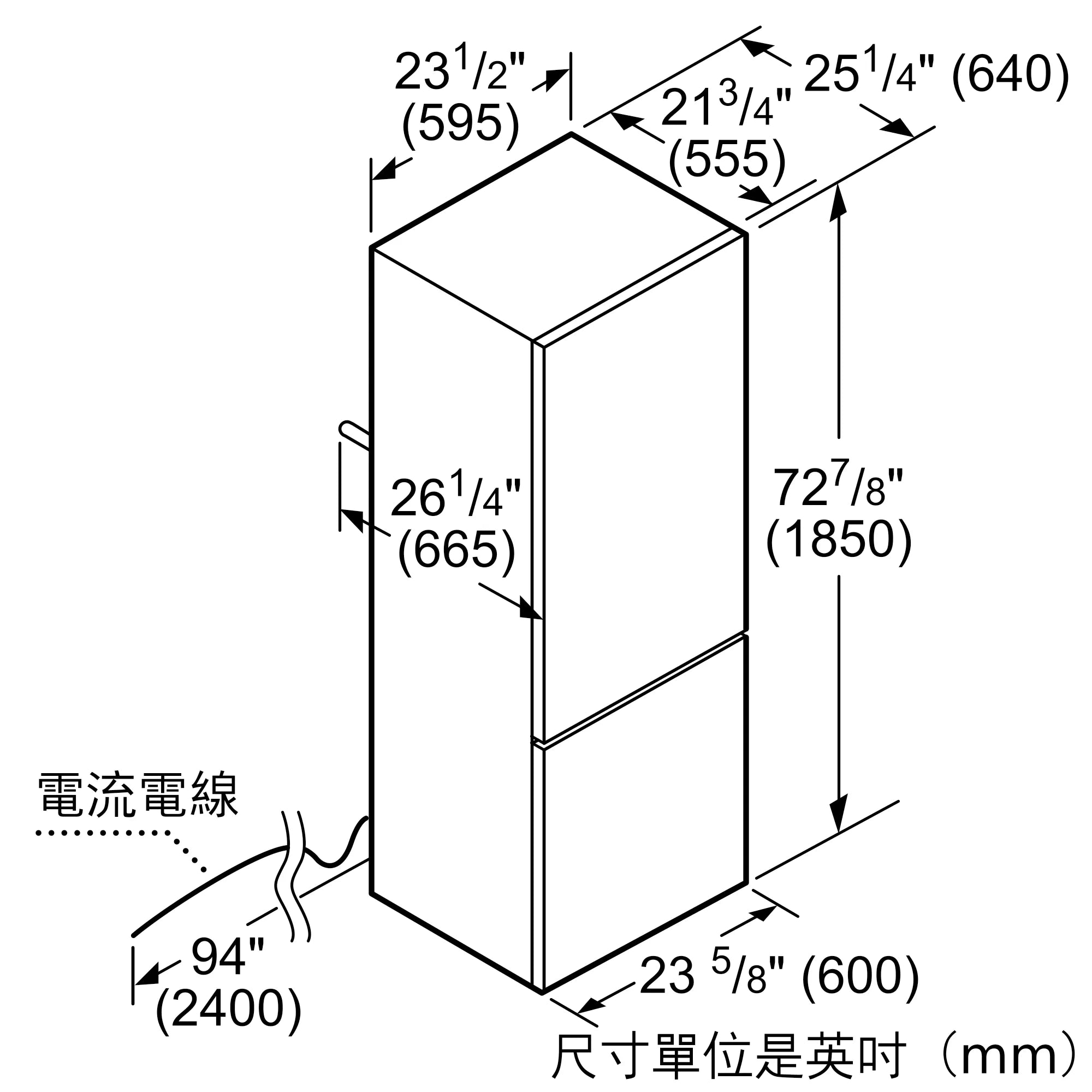 BOSCH博世｜KGN36SB30D 獨立式上冷藏下冷凍玻璃門冰箱