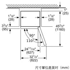 BOSCH博世｜KGN36SB30D 獨立式上冷藏下冷凍玻璃門冰箱