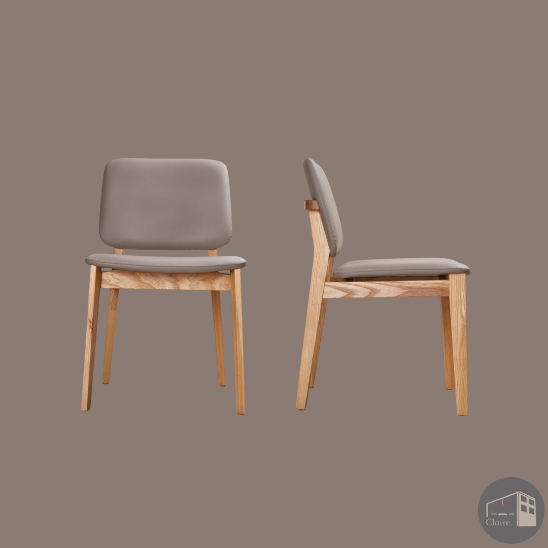 訂製家具｜彩虹椅（藕色）｜圓潤椅背 × 輕巧比例的日常餐椅